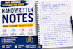 write neat handwritten assignments and notes from PDF or images