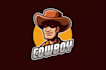 do modern high quality impressive cowboy logo