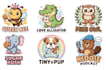 create a cute kawaii cartoon mascot logo sticker