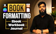 format your book for amazon KDP, ebook, paperback and print layout design fast