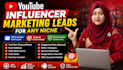 targeted youtube influencer email list for outreach