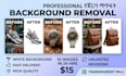 do professional back ground removal and photo editing