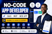 build bubble io adalo saas web app mvp as expert no code developer