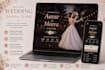 design a premium digital wedding invitation website with rsvp