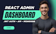 build your react admin dashboard with jwt auth, API, mongodb