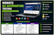 do website QA automation using selenium, cypress, playwright