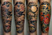 draw a professional japanese, asian style tattoo design