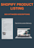 upload shopify products with SEO description