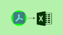 conver PDF to excle