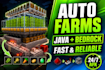 build automatic minecraft farms java bedrock redstone afk