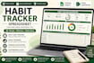 create habit tracker spreadsheet productivity tracker goal tracking spreadsheet