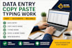 data entry and copy past