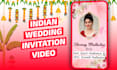 create an indian wedding invitation video