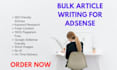 write 35 original bulk SEO articles for adsense