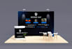 design eye catching tradeshow booth and backdrop banner