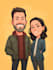 do couple caricature illustration for you
