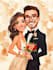 do couple caricature illustration for you