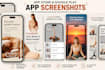 design app screenshots for app store and play store