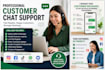 customer chat support and message replies