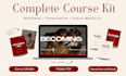 design a professional canva course workbook and presentation kit for coaches