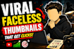 design viral faceless youtube thumbnails that get clicks