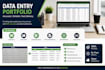 do accurate data entry, copy paste, typing and excel work