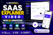 create saas explainer video with UI animation for ai and mobile apps