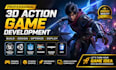develop a 3d action game using unreal, unity, godot, phaser, CSS, mugen engine