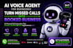 create ai voice agent to answer calls and book appointments