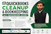do quickbooks cleanup and bookkeeping, catch up bookkeeping, bank reconciliation