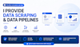 deliver data scraping, pipelines and custom solutions