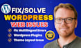 fix wordpress issues, elementor errors woocommerce bugs, wpml plugin issues fast