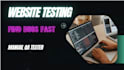 test your website and find bugs professionally