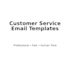 write professional customer service emails that improve customer experience