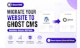migrate wordpress, substack or medium website to ghost cms