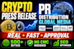 distribute crypto press release to global crypto media PR service