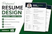 design professional resume and canva social media posts