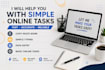 help you with simple online tasks