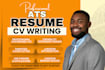 provide ats resume writing, CV, cover letter and capability statement design