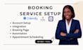 setup calendly, acuity scheduling, picktime for appointment booking