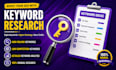 do low competitive keyword research and website audit