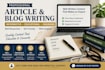 write high quality, informative, and educational articles and blog posts