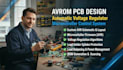 design avr pcb automatic voltage regulator microcontroller control system
