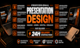 design professional powerpoints, pitch decks, and presentation scripts
