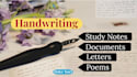 write aesthetic handwritten letters, notes and love letters