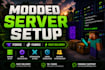 setup your modded minecraft server with forge or fabric