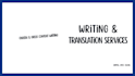 write and translate simple english and greek texts