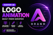 create a custom logo animation no templates HD 4k