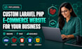 build custom laravel PHP ecommerce website