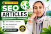 write SEO scientific articles